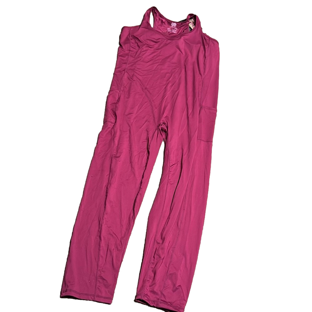 J. Dow Magenta Activewear Bodysuit Sleeveless Stretch Unitard Jumpsuit SIZE 2X